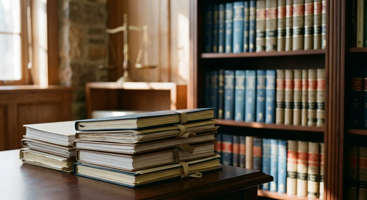 Dossiers juridiques et codes de droit dans un cabinet